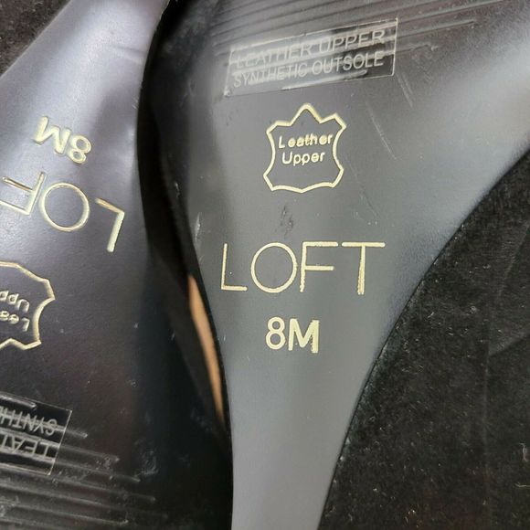 Loft Leather  Velvet Wedge Heels Shoes Sz. 8M - Picture 6 of 7